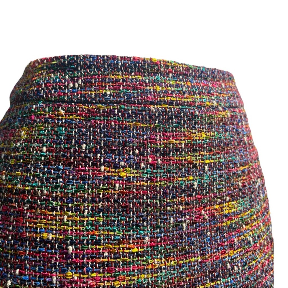 Escada Vibrant Multicolor Rainbow Pencil Skirt | S - Picture 8 of 12